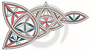 Abstract Celtic Knots: Interlocking Geometric Design, vector design Generative AI