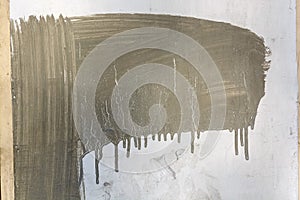 Abstract cement spread on wall background