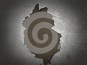 Abstract cement wall texture affected by environmental changes