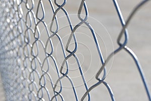 Abstract chain link fence