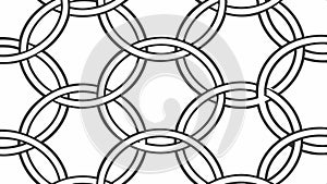 Abstract chain pattern, interconnected links and seamless design vector design Generative AI