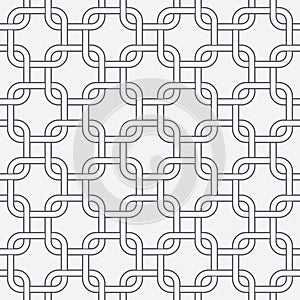 Abstract chain seamless pattern, Loop or ring rectangle Interlocking pattern background, Retro pattern, Vector