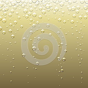 Abstract champagne golden background with bubbles. Abstract Champagne texture