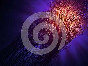 Abstract chaotic background