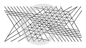 Abstract Chaotic Intersecting Lines Pattern, vector design Generative AI