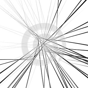 Abstract chaotic lines pattern. photo