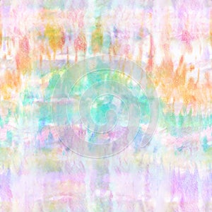 Abstract Checked Pastel Rainbow Tie Dye Print photo