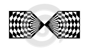Abstract Checkerboard Pattern Design Element, vector design Generative AI