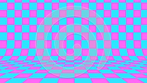 Abstract checkered background. 3D render