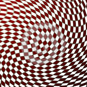 Abstract checkered twisted background