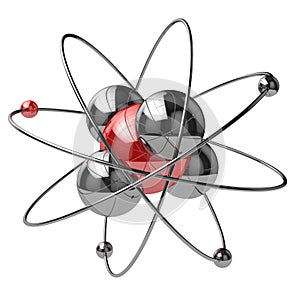 Abstract chemical concept. Atom or molecule sign.