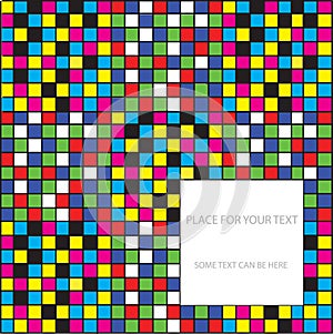 Abstract chequered background