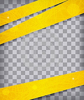 Abstract chequered background with yellow lines and stripes. Vec