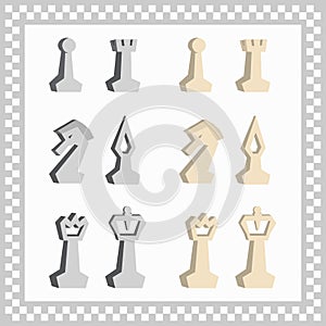 Abstract chessmen