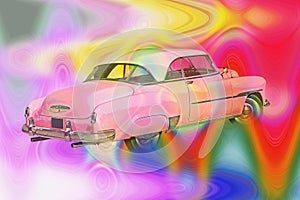 abstract chevrolet chevy american diner retro transport vehicle autos motor cars rainbow