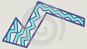 Abstract Chevron Pattern Dynamic Graphic, vector design Generative AI