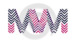 Abstract Chevron Zigzag Gradient Pattern Modern Vector, vector design Generative AI