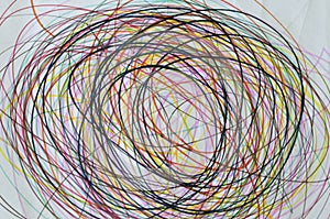 Abstract child drawings