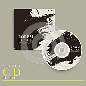Abstract Chinese calligraphy design for CD cover