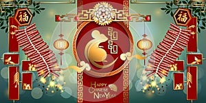 Abstract chinese new year 2020