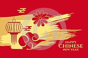 Abstract chinese new year greeting card design background