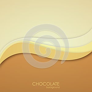 Abstract chocolate background. Vector illustration.