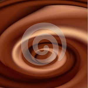 Abstract chocolate twirl background 