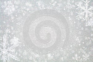 Abstract christmas background - glitter and snowflakes