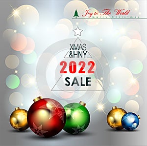 Abstract Christmas Background for Sale Campaing.