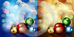 Abstract of Christmas Background and Template.