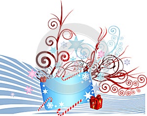 Abstract Christmas Banner