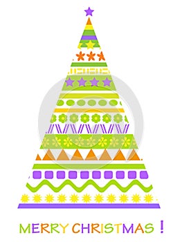 Abstract christmas card