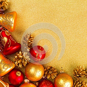 Abstract Christmas gold background