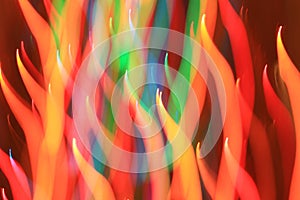 Abstract Christmas Light Flames photo