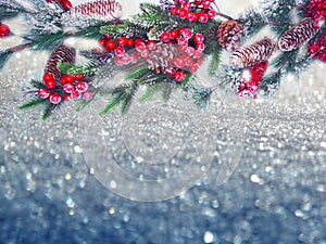 Abstract christmas lights garland blurs background shiny bokeh