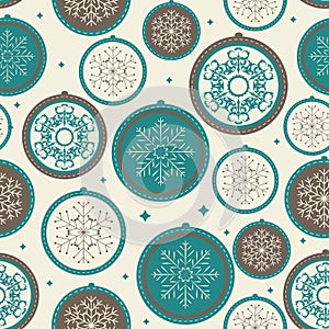 Abstract Christmas and New Year Seamless Pattern