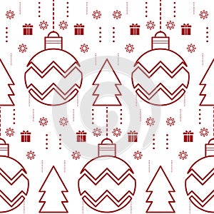 Abstract Christmas, new year seamless pattern