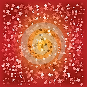 Abstract christmas red stars background