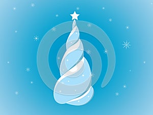 Abstract christmas tree