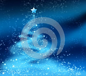 Abstract christmas tree