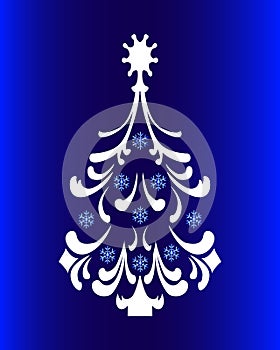 Abstract Christmas tree