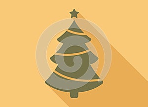 Abstract christmas tree, christmas holiday element - Vector