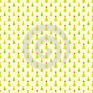 Abstract Christmas tree pattern wallpaper. Vector