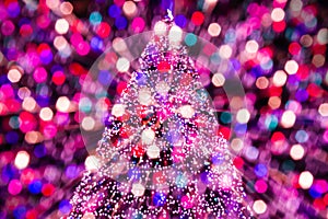 abstract christmas tree radiative lights colorful wallpaper