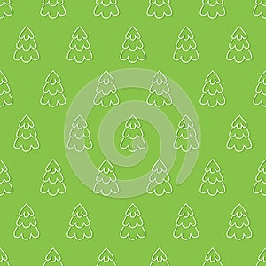 Abstract christmas tree seamless pattern