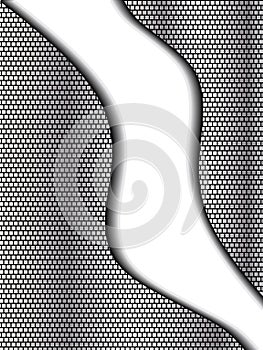 Abstract chrome and black background