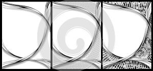 Abstract chrome and silver backgrounds