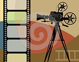 Abstract cinema background