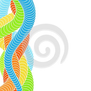 Abstract circle flow background