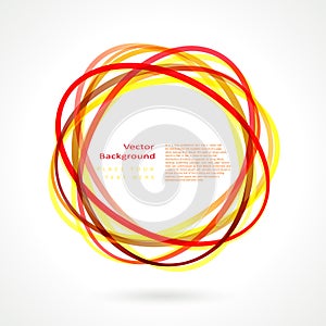 Abstract circle frame